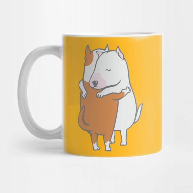 Bull Terrier Hugs by huebucket